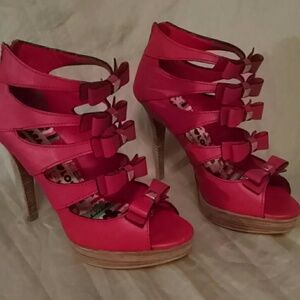 Red Harajuku Lovers Heels 5.5